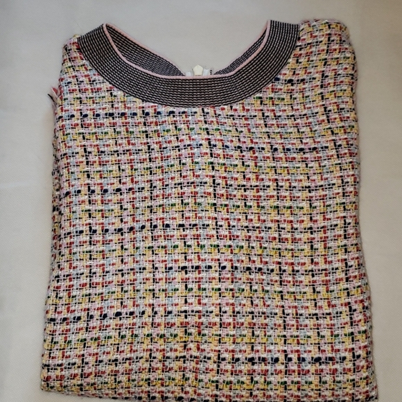 Zara Woman Tweed Multi-colored Fringe Top - Picture 16 of 16